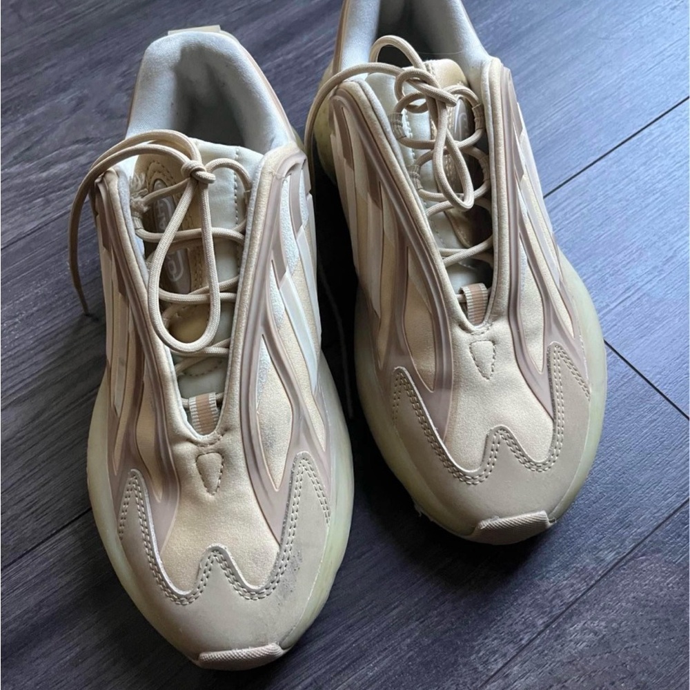 Adidas Cream and White Sneakers